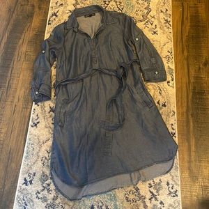 Small Saks Fifth Avenue tencel chambray tunic/dress size Small